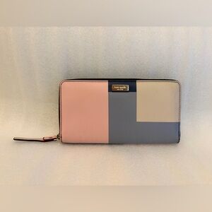 Kate Spade New York Colorblock Zip-Around Continental Wallet